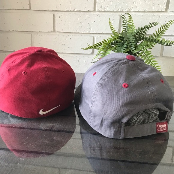 OU Sooners Baseball Hat Bundle of 2 Crimson Gray - Picture 6 of 10